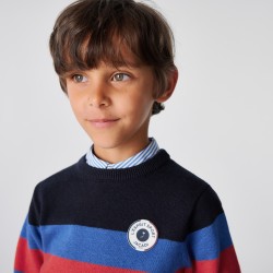 Sweter color block dla chłopca