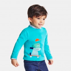 Sweterek dla chłopca z bawełny