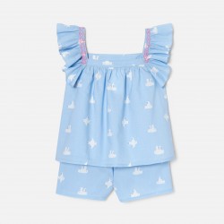 Piżama dla dziewczynki krótka
